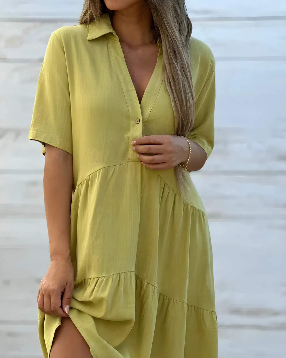 Vestido Casual Amanda | Estilo Vintage - (Leve e Soltinho)