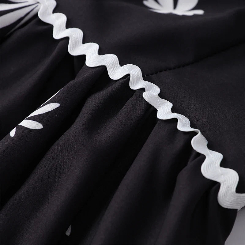 Vestido Vivienne Noir – Sofisticação da Alta Europa (Leve e Soltinho)