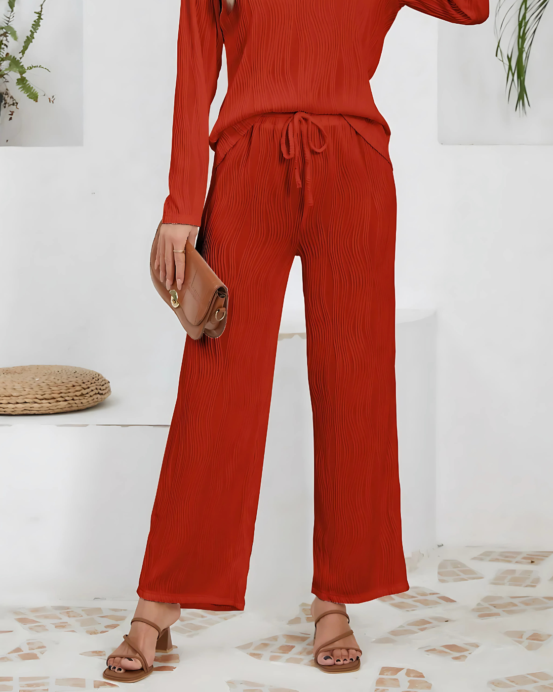 Conjunto Laura | 2 Peças -Linho Premium (Estilo Europeu)