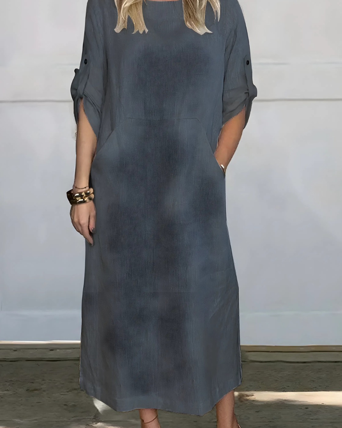 Vestido Casual Susan | Linho Puro - (Soltinho)