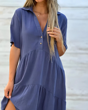 Vestido Casual Amanda | Estilo Vintage - (Leve e Soltinho)