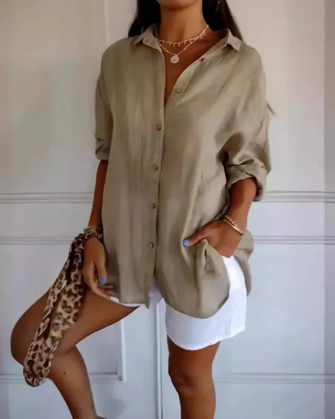 Camisa Ivy de Linho e Algodão