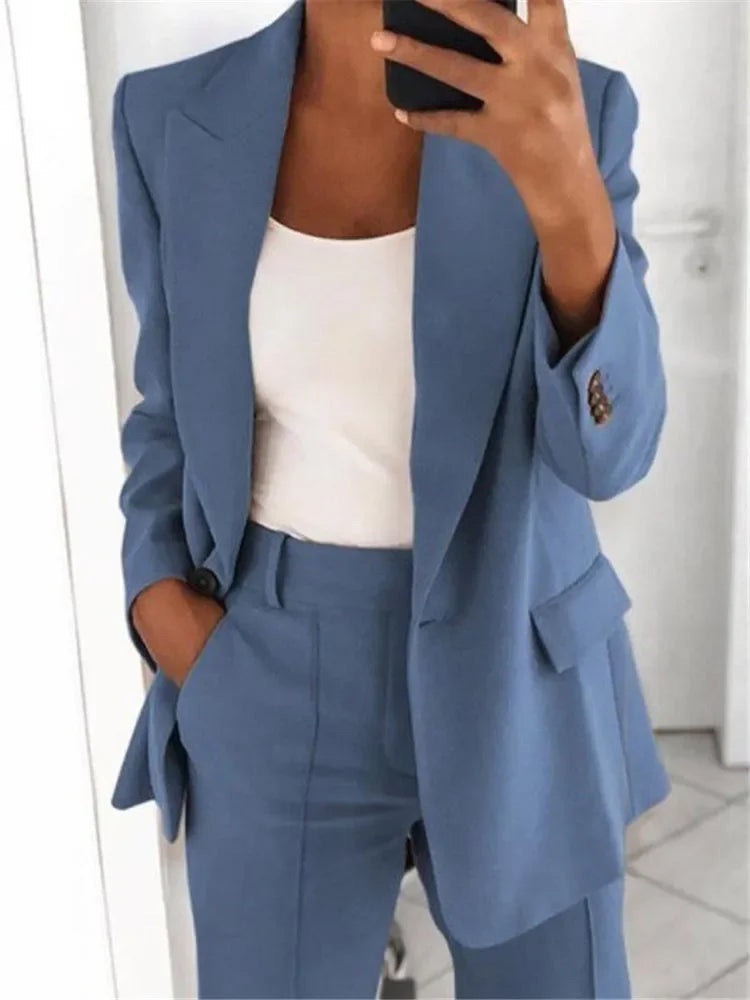 Conjunto Sevilla – Blazer + Calça com Corte Sofisticado e Caimento Perfeito