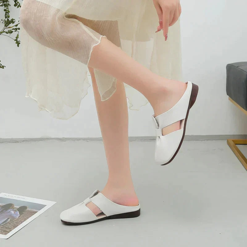 Sapatilha Mule Couro LizBella Ortopédica - Couro Legítimo e Máximo Conforto (ÚLTIMAS UNIDADES)