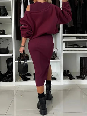 Conjunto Aurora Chic – Casaco Elegante + Vestido