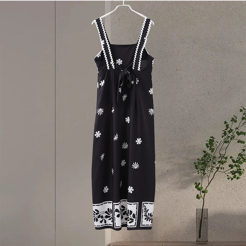 Vestido Vivienne Noir – Sofisticação da Alta Europa (Leve e Soltinho)