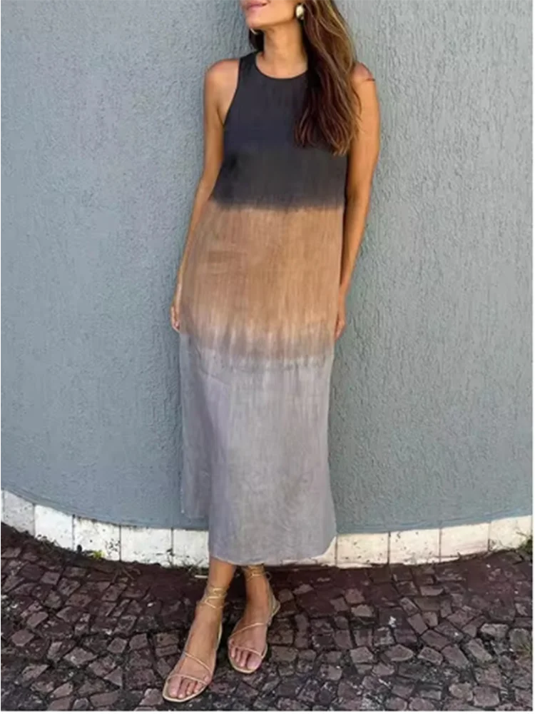 Vestido Aurélie Dégradé – Estilo e Leveza da Moda Europeia (Leve e Soltinho)