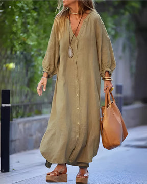 Vestido Pandora - Linho | Super Leve e Solto - Vintage