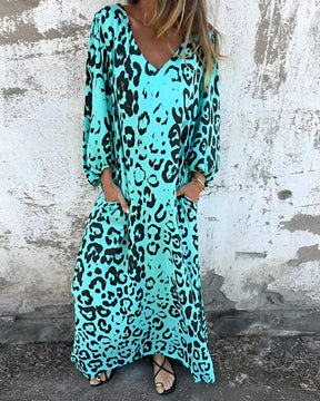 Vestido Pérola - Decote em V | Super Leve e Solto - Vintage (Primavera 2025)