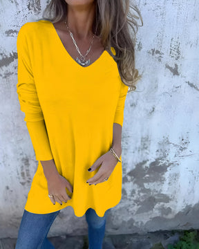 Camisa Eva | Decote em V - Delicada e Fresquinha (Algodão Premium)