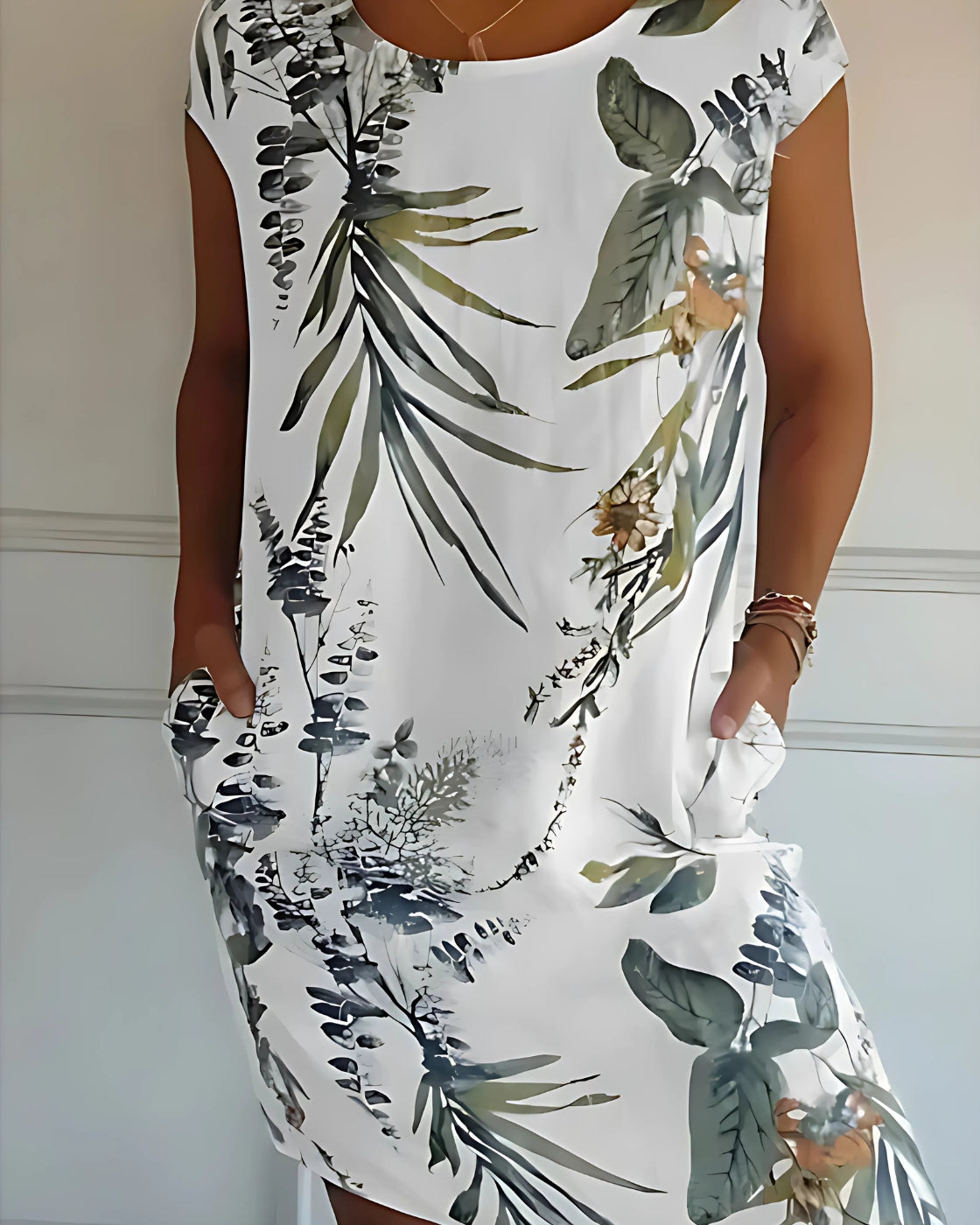 Vestido Violet -  Linho Premium  | Manga Curta - Vintage (Verão 2025)