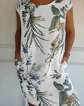 Vestido Violet -  Linho Premium  | Manga Curta - Vintage (Verão 2025)