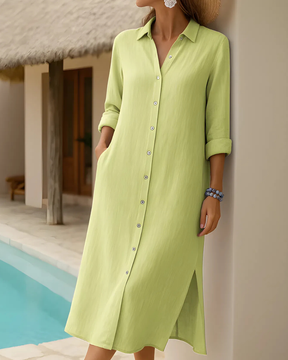 Macacão Casual Luz | Linho Puro - (Estilo Europeu)