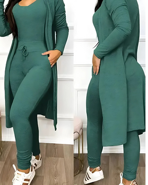 Conjunto Karamella | 2 Peças - Linho Premium (Estilo Europeu)