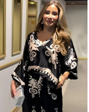 Conjunto Livía | Decote em V - (Estilo Francês)