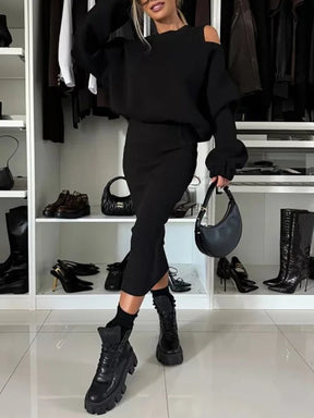 Conjunto Aurora Chic – Casaco Elegante + Vestido