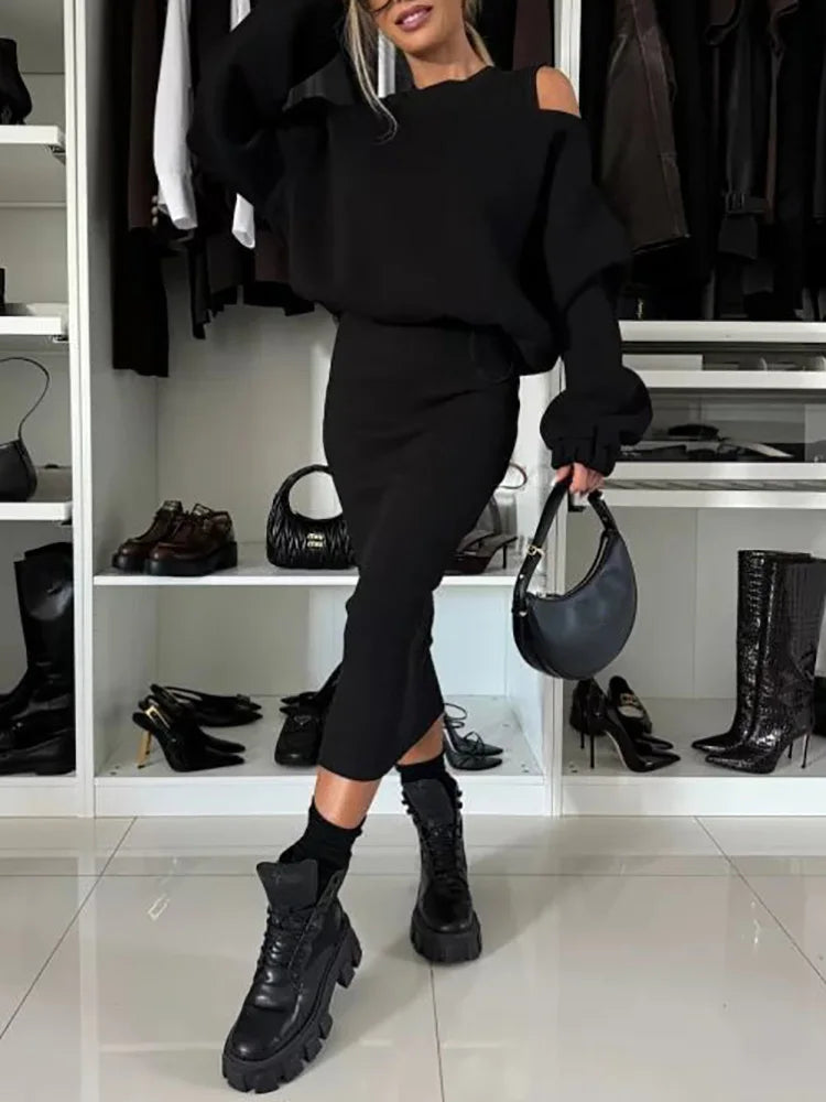 Conjunto Aurora Chic – Casaco Elegante + Vestido